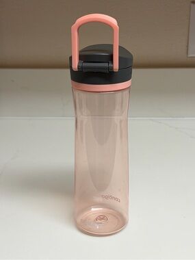 Contigo Pink and Gray Travel Water Bottle with Handle